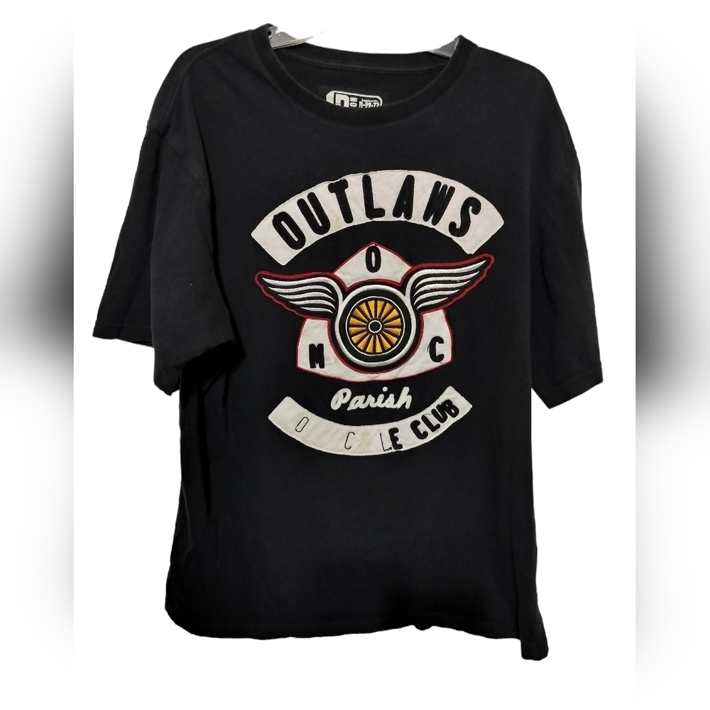 364) Parish Nation Outlaws Embroidered Short Sleeve Tee Size 2X